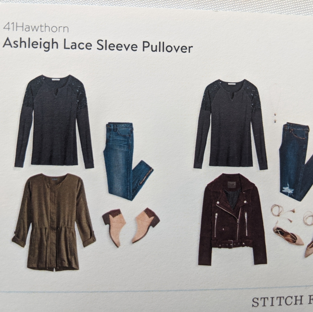 41Hawthorn Ashleigh Lace Sleeve Pullover StitchFix - Picture 3 of 6